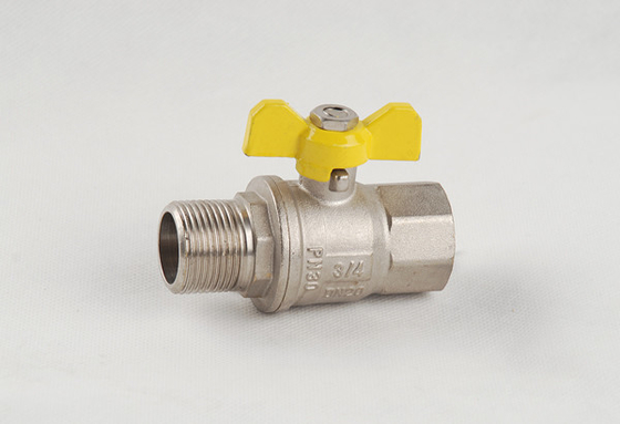 OEM ODM OBM 1/2 بوصة - 4 بوصة صمام كروي نحاسي بدرجة حرارة عادية