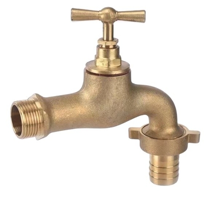 1/2 &quot;X 3/4&quot; طويل خيط نحاسي Bibcock صمام ماء صنبور للحوض