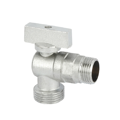 NPT الخيط صنبور زاوية صمام الكروم زاوية توقف الصمامات 3 / 8inch
