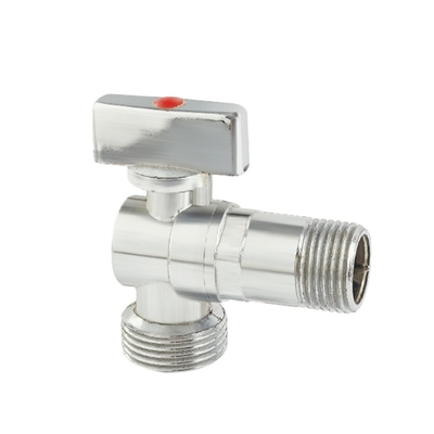 NPT الخيط صنبور زاوية صمام الكروم زاوية توقف الصمامات 3 / 8inch