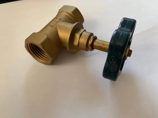 1/2 &quot;X 3/8&quot; 1/4 بدوره النحاس زاوية توقف صمام DN20-NPT مترابطة
