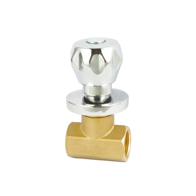 1/2 &quot;X 3/8&quot; 1/4 بدوره النحاس زاوية توقف صمام DN20-NPT مترابطة